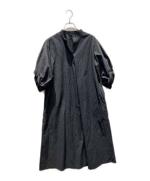 MACKINTOSH LONDON（マッキントッシュ ロンドン）MACKINTOSH LONDON (マッキントッシュ ロンドン) スキッパーブラウスワンピース 半袖ワンピース ブラック サイズ:38の古着・服飾アイテム