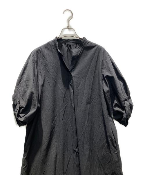 MACKINTOSH LONDON（マッキントッシュ ロンドン）MACKINTOSH LONDON (マッキントッシュ ロンドン) スキッパーブラウスワンピース 半袖ワンピース ブラック サイズ:38の古着・服飾アイテム