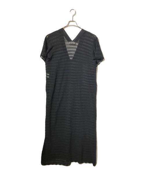 beautiful people（ビューティフルピープル）beautiful people (ビューティフルピープル) afrcian coil lace knit dress ブラック サイズ:38の古着・服飾アイテム