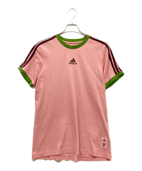 adidas（アディダス）adidas (アディダス) NIGO (二ゴー) Tシャツ ピンク サイズ:SIZE Mの古着・服飾アイテム