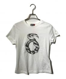 DIESEL（ディーゼル）の古着「プリントTシャツ/クルーネックTシャツ」｜ホワイト