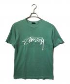 stussyステューシー）の古着「プリントTシャツ/ロゴTシャツ/半袖カットソー」｜グリーン
