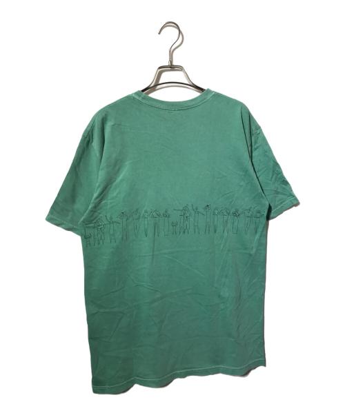 stussy（ステューシー）stussy (ステューシー) プリントTシャツ/ロゴTシャツ/半袖カットソー グリーン サイズ:Ｍの古着・服飾アイテム