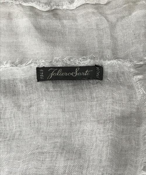 FALIERO SARTI（ファリエロサルティ）FALIERO SARTI (ファリエロサルティ) シルク混ストール ライトグレーの古着・服飾アイテム