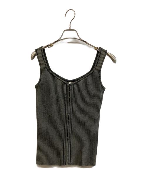 Open Sesame Club（オープンセサミクラブ）Open Sesame Club (オープンセサミクラブ) washed knitcorset グレー サイズ:FREEの古着・服飾アイテム