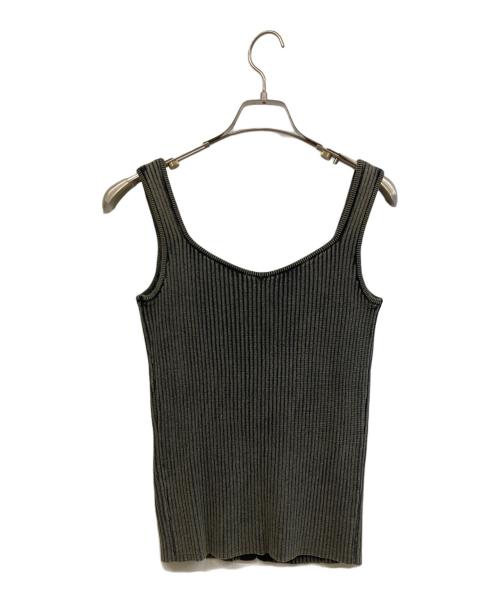 Open Sesame Club（オープンセサミクラブ）Open Sesame Club (オープンセサミクラブ) washed knitcorset グレー サイズ:FREEの古着・服飾アイテム
