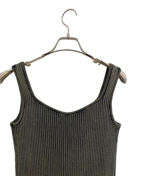 Open Sesame Club（オープンセサミクラブ）Open Sesame Club (オープンセサミクラブ) washed knitcorset グレー サイズ:FREEの古着・服飾アイテム