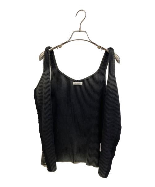 Open Sesame Club（オープンセサミクラブ）Open Sesame Club (オープンセサミクラブ) washed knitcorset グレー サイズ:FREEの古着・服飾アイテム