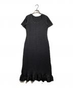 PEPLUM by YOSHIKI HISHINUMAペプラム バイ ヨシキヒシヌマ）の古着「半袖ワンピース/ Short-sleeved dress」｜ブラック