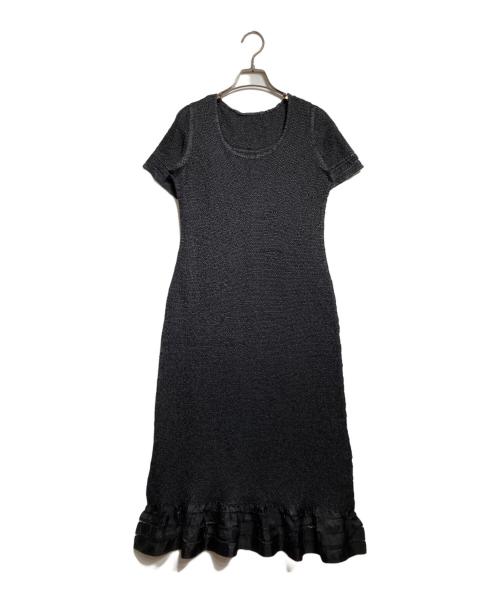 PEPLUM by YOSHIKI HISHINUMA（ペプラム バイ ヨシキヒシヌマ）PEPLUM by YOSHIKI HISHINUMA (ペプラム バイ ヨシキヒシヌマ) 半袖ワンピース/ Short-sleeved dress ブラック サイズ:2の古着・服飾アイテム