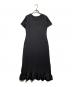 PEPLUM by YOSHIKI HISHINUMA（ペプラム バイ ヨシキヒシヌマ）の古着「半袖ワンピース/ Short-sleeved dress」｜ブラック