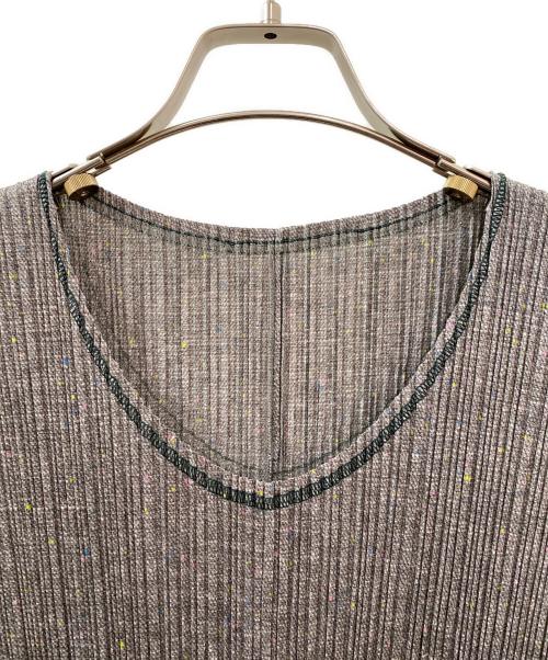 PLEATS PLEASE（プリーツプリーズ）PLEATS PLEASE (プリーツプリーズ) ノースリーブワンピース グレー サイズ:3の古着・服飾アイテム