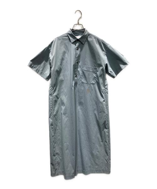 and wander（アンドワンダー）and wander (アンドワンダー) UV Cut Stretch SS Dress 半袖ワンピース ライトブルー サイズ:WSの古着・服飾アイテム