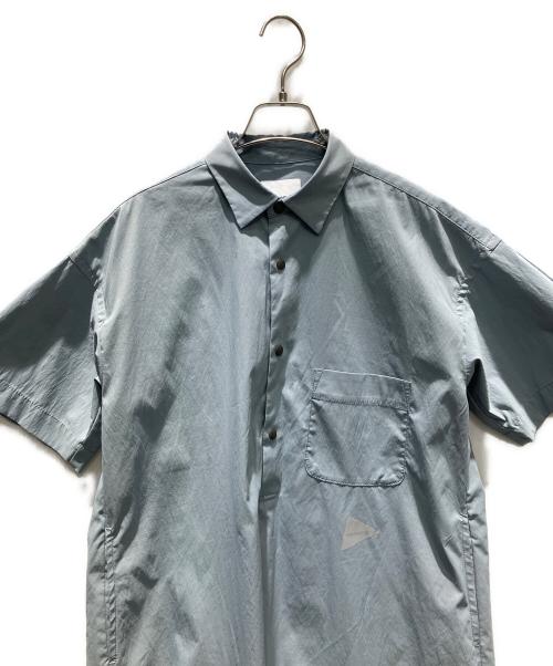 and wander（アンドワンダー）and wander (アンドワンダー) UV Cut Stretch SS Dress 半袖ワンピース ライトブルー サイズ:WSの古着・服飾アイテム