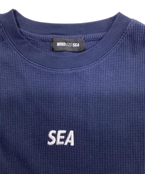 WIND AND SEA（ウィンダンシー）WIND AND SEA (ウィンダンシー) Waffle S/S Tee ネイビー サイズ:Ｓの古着・服飾アイテム