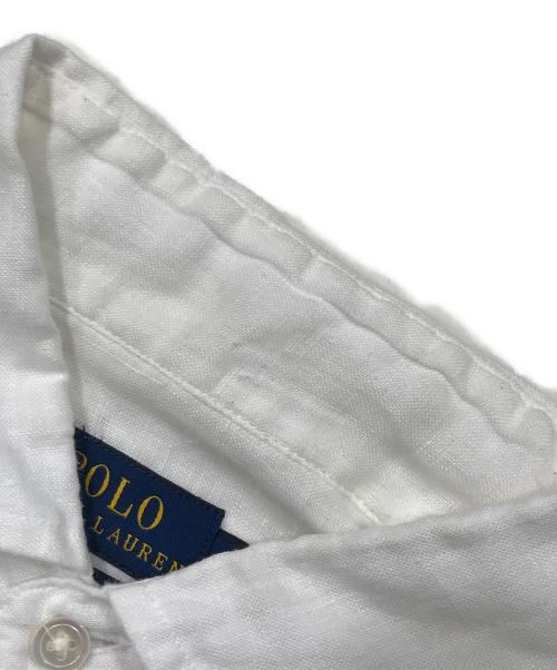 POLO RALPH LAUREN（ポロ・ラルフローレン）POLO RALPH LAUREN (ポロ・ラルフローレン) リネンシャツ ホワイトの古着・服飾アイテム