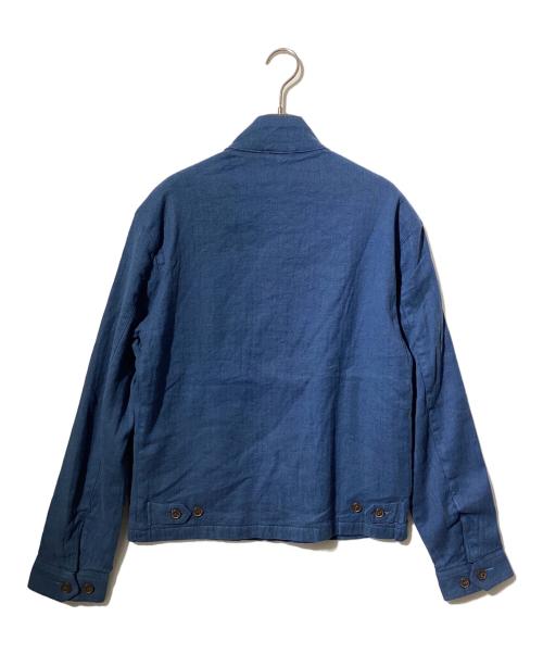 POLO RALPH LAUREN（ポロ・ラルフローレン）POLO RALPH LAUREN (ポロ・ラルフローレン) リネンブレンド ヘリンボーン ツイル ジャケット ネイビー サイズ:XSの古着・服飾アイテム