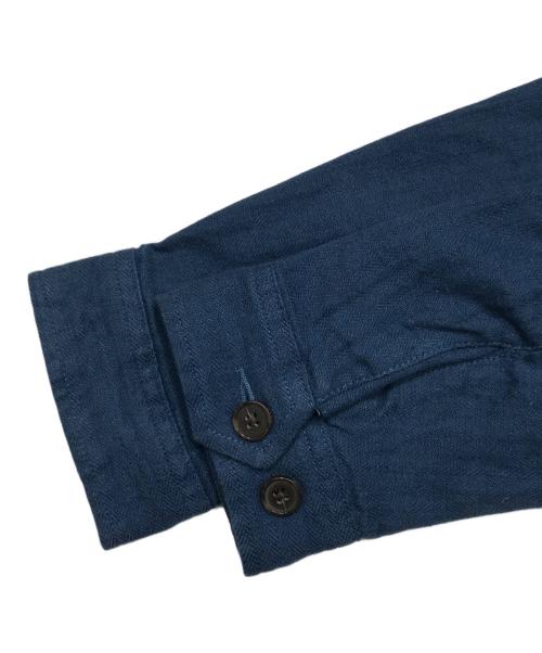 POLO RALPH LAUREN（ポロ・ラルフローレン）POLO RALPH LAUREN (ポロ・ラルフローレン) リネンブレンド ヘリンボーン ツイル ジャケット ネイビー サイズ:XSの古着・服飾アイテム