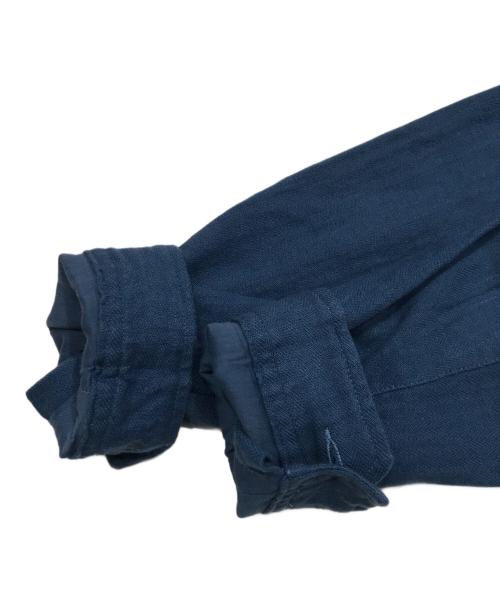 POLO RALPH LAUREN（ポロ・ラルフローレン）POLO RALPH LAUREN (ポロ・ラルフローレン) リネンブレンド ヘリンボーン ツイル ジャケット ネイビー サイズ:XSの古着・服飾アイテム