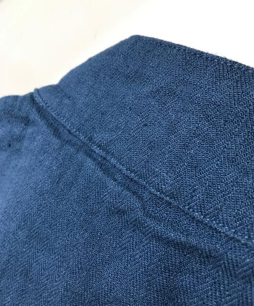 POLO RALPH LAUREN（ポロ・ラルフローレン）POLO RALPH LAUREN (ポロ・ラルフローレン) リネンブレンド ヘリンボーン ツイル ジャケット ネイビー サイズ:XSの古着・服飾アイテム