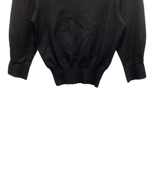 ESTNATION（エストネーション）ESTNATION (エストネーション) 衿付きミドルスリーブニット ブラック サイズ:Ｆの古着・服飾アイテム