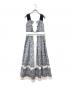 HER LIP TO（ハーリップトゥ）の古着「Marbella Panel Printed Dress」｜ホワイト×ブラック