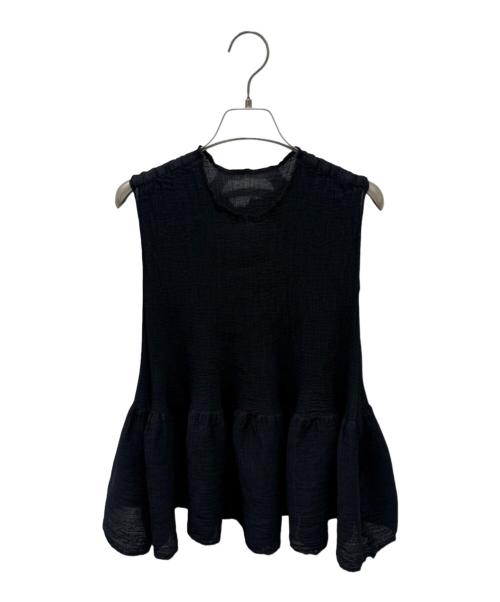 me ISSEY MIYAKE（ミーイッセイ ミヤケ）me ISSEY MIYAKE (ミーイッセイ ミヤケ) BOUNCE SEE-THROUGH CREPE ブラック サイズ:Freeの古着・服飾アイテム