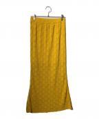 THE SHINZONEザ シンゾーン）の古着「LACE KNIT SKIRT/ロングニットスカート」｜オレンジ