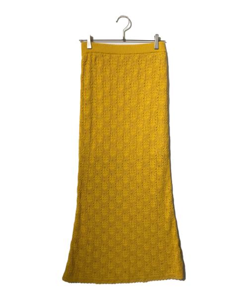 THE SHINZONE（ザ シンゾーン）THE SHINZONE (ザ シンゾーン) LACE KNIT SKIRT/ロングニットスカート オレンジ サイズ:FOの古着・服飾アイテム