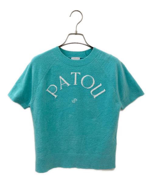 patou（パトゥ）patou (パトゥ) ジャガードニット スカイブルー サイズ:Mの古着・服飾アイテム