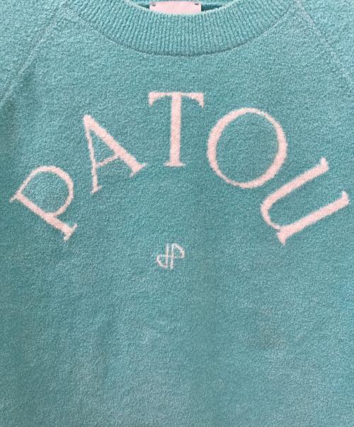 patou（パトゥ）patou (パトゥ) ジャガードニット スカイブルー サイズ:Mの古着・服飾アイテム