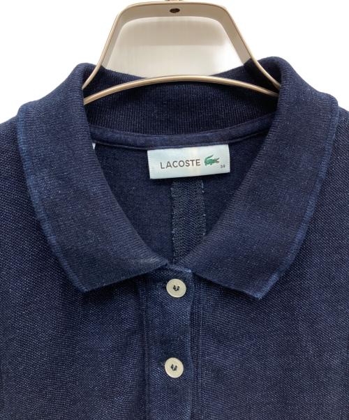 LACOSTE（ラコステ）LACOSTE (ラコステ) インディゴノースリーブポロドレス ネイビー サイズ:38の古着・服飾アイテム