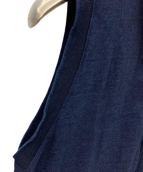 LACOSTE（ラコステ）LACOSTE (ラコステ) インディゴノースリーブポロドレス ネイビー サイズ:38の古着・服飾アイテム