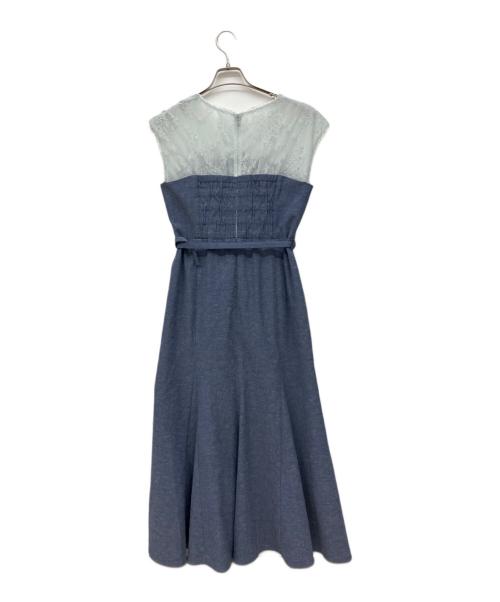 JUSGLITTY（ジャスグリッティー）JUSGLITTY (ジャスグリッティー) ビスチェドッキングワンピース ブルー サイズ:2の古着・服飾アイテム