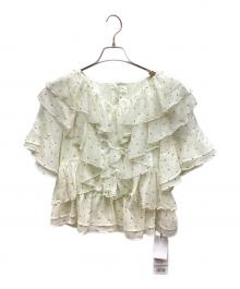 JUSGLITTY（ジャスグリッティー）の古着「エアリーフリルブラウス」