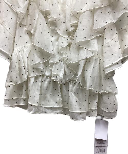 JUSGLITTY（ジャスグリッティー）JUSGLITTY (ジャスグリッティー) エアリーフリルブラウス サイズ:2 未使用品の古着・服飾アイテム