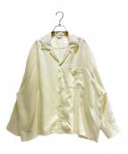 CLANEクラネ）の古着「OPEN COLLAR OVER SHIRTS/オープンカラーシャツ」｜アイボリー