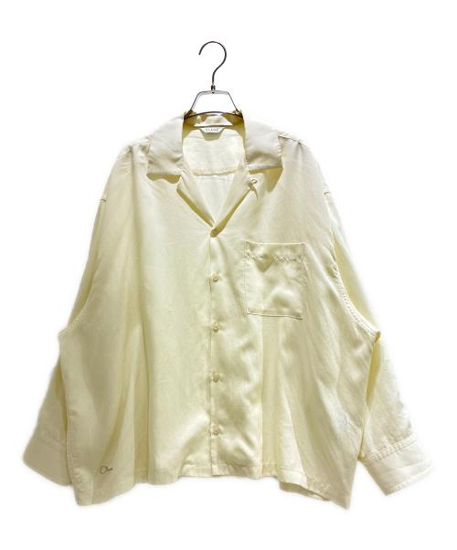 CLANE（クラネ）CLANE (クラネ) OPEN COLLAR OVER SHIRTS/オープンカラーシャツ アイボリー サイズ:1の古着・服飾アイテム
