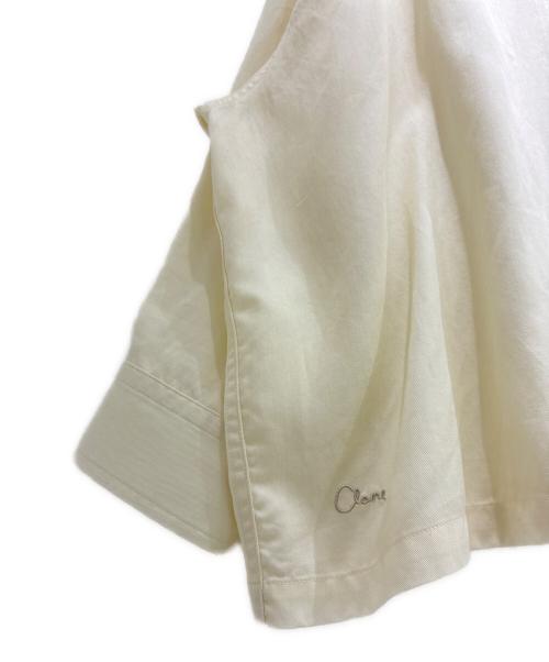CLANE（クラネ）CLANE (クラネ) OPEN COLLAR OVER SHIRTS/オープンカラーシャツ アイボリー サイズ:1の古着・服飾アイテム