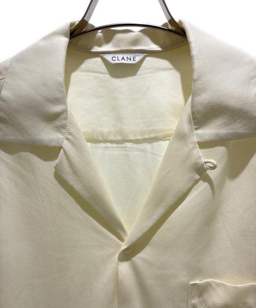 CLANE（クラネ）CLANE (クラネ) OPEN COLLAR OVER SHIRTS/オープンカラーシャツ アイボリー サイズ:1の古着・服飾アイテム