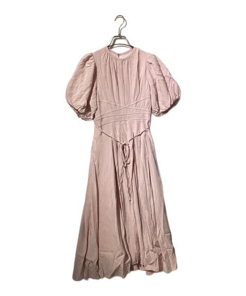 HER LIP TO（ハーリップトゥ）HER LIP TO (ハーリップトゥ) ファウンテンレースアップボウドレス ピンク サイズ:Sの古着・服飾アイテム