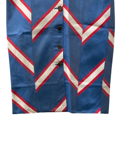FENDI（フェンディ）FENDI (フェンディ) シルクタイトスカート ブルー サイズ:40の古着・服飾アイテム