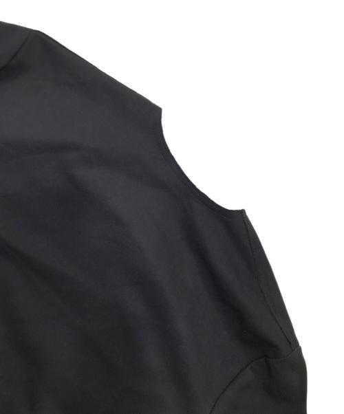 CITYSHOP（シティショップ）CITYSHOP (シティショップ) Vネックリーンドレス/半袖ワンピース ブラック サイズ:36の古着・服飾アイテム