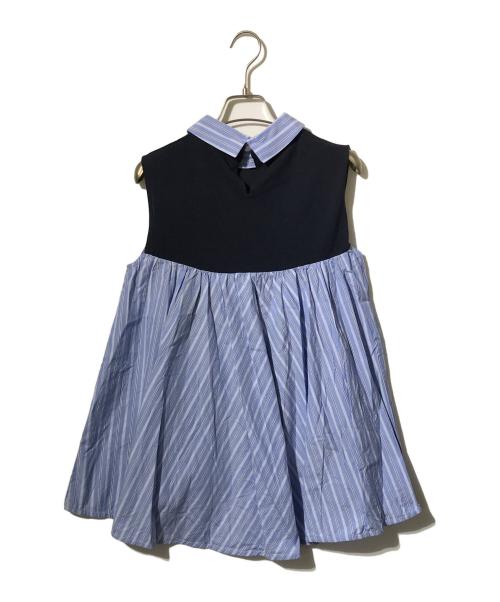 UNITED ARROWS（ユナイテッドアローズ）UNITED ARROWS (ユナイテッドアローズ) コンビネーションノースリーブ ニットトップス ネイビー サイズ:freeの古着・服飾アイテム