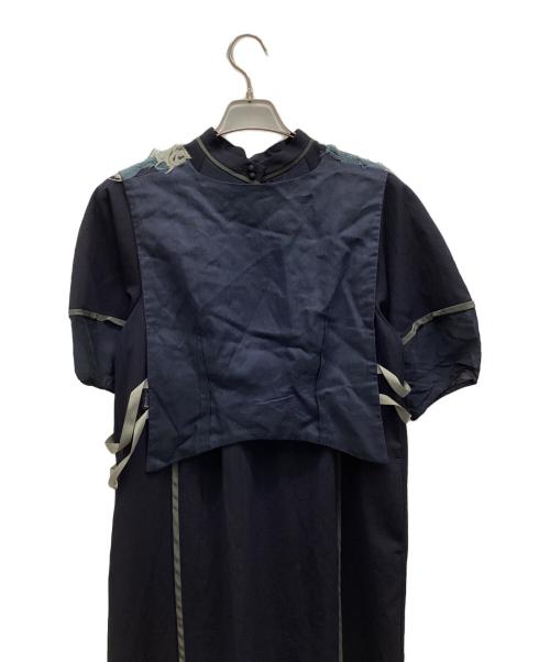 PUBLIC TOKYO（パブリックトウキョウ）PUBLIC TOKYO (パブリックトウキョウ) ジレレイヤードワンピース ネイビー サイズ:FREEの古着・服飾アイテム