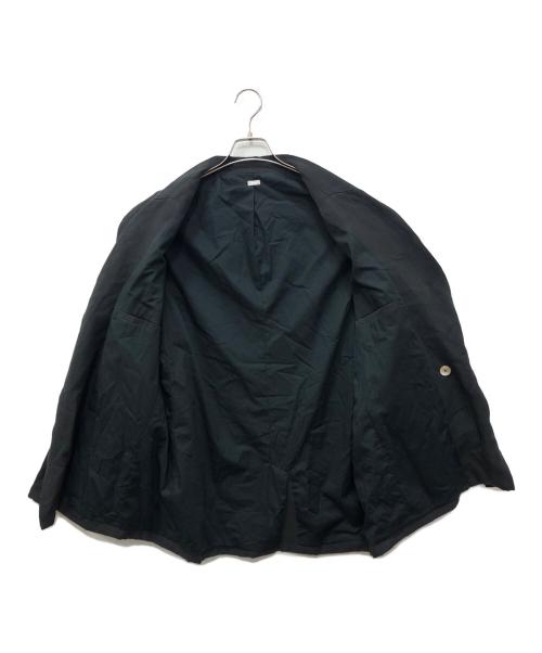 AXIS（アクシス）AXIS (アクシス) フィブリレイテッド シルク リネン ダブル ブレステッド ジャケット ブラック サイズ:SIZE FREEの古着・服飾アイテム