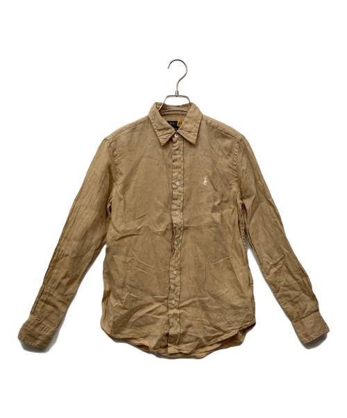 POLO RALPH LAUREN（ポロ・ラルフローレン）POLO RALPH LAUREN (ポロ・ラルフローレン) リネンシャツ ベージュ サイズ:XSの古着・服飾アイテム
