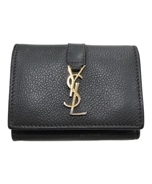 Saint Laurent Paris（サンローランパリ）Saint Laurent Paris (サンローランパリ) オリガミ タイニーウォレット グレーの古着・服飾アイテム