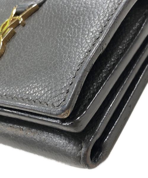 Saint Laurent Paris（サンローランパリ）Saint Laurent Paris (サンローランパリ) オリガミ タイニーウォレット グレーの古着・服飾アイテム