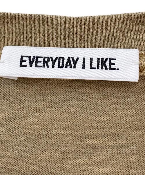 EVERYDAY I LIKE.（エヴリデイ アイ ライク）EVERYDAY I LIKE. (エヴリデイ アイ ライク) Relax T-shirt ベージュ サイズ:Freeの古着・服飾アイテム